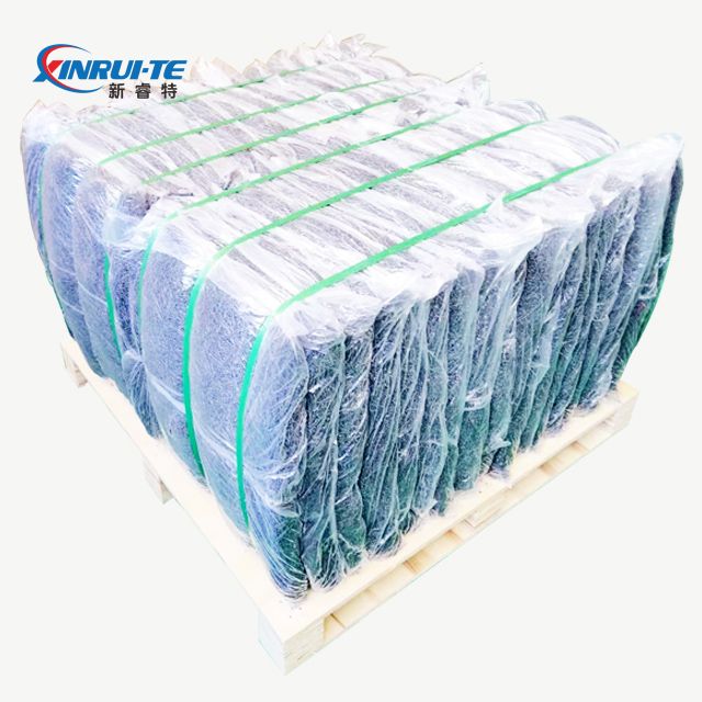 100% Vigin Black Macro em relevo fibras curvas de polipropileno