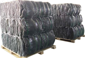 Fibras PP cinzentas em relevo de alta resistência para concreto pulverizado