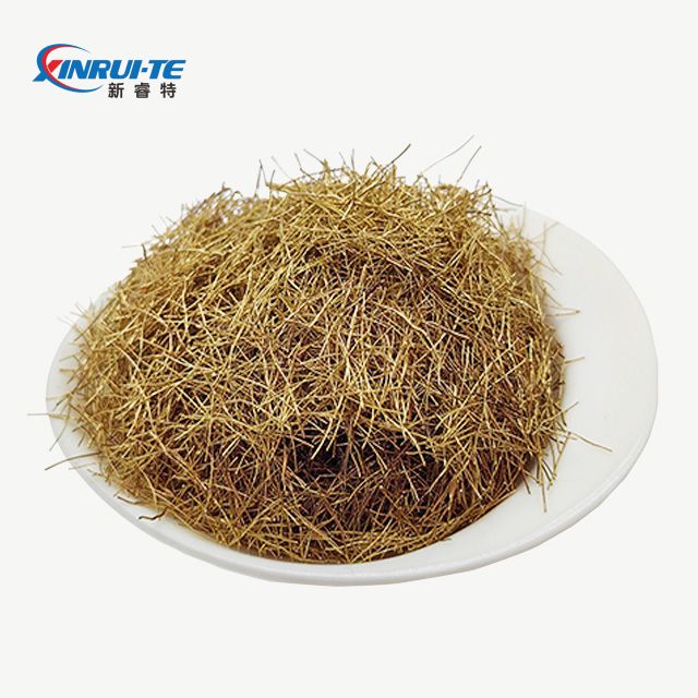 Fibras de fibras de fibra de aço de cobre revestidas com cobre usadas em concreto