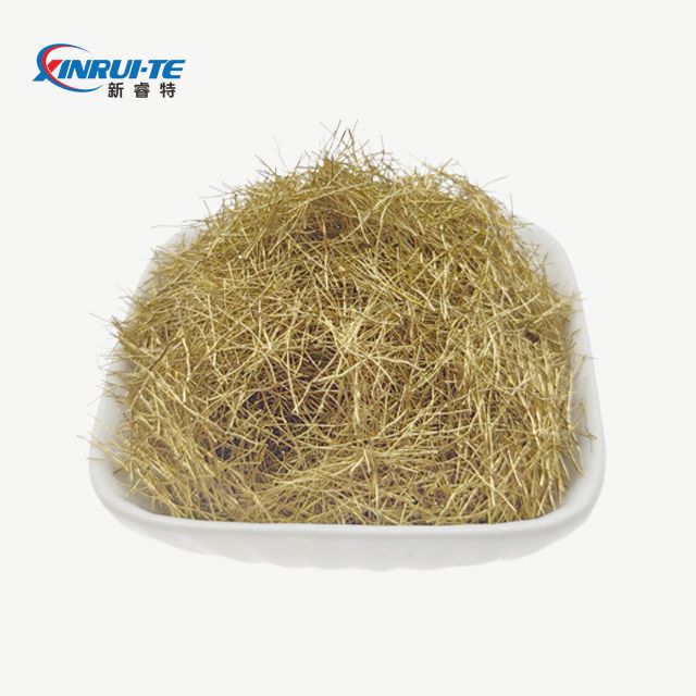 Fibras de fibras de fibra de aço de cobre revestidas com cobre usadas em concreto